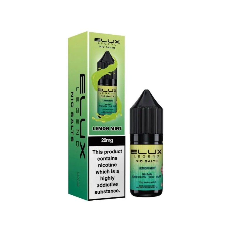 E-liquide Elux Legend Nic Salts 10ml - Citron Menthe 20mg | EliqVapoteur