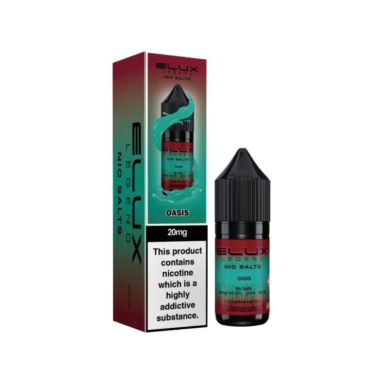 Liquid Elux Legend Nic Salts 10ml - Oasis 20mg | Eliq Vapoteur