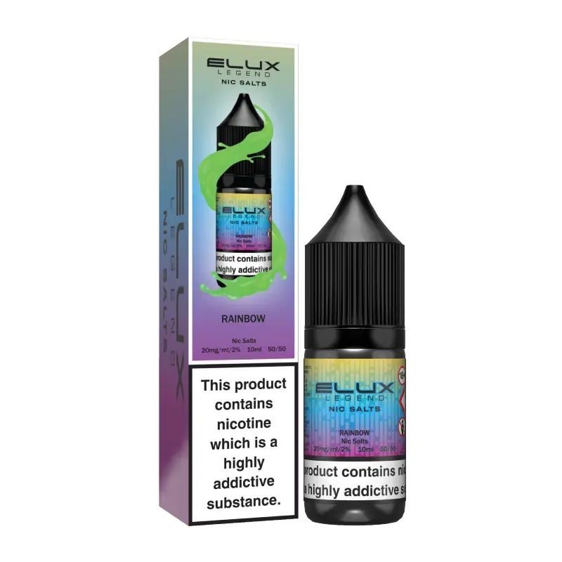 Liquid Elux Legend Nic Salts 10ml - Rainbow 20mg | Eliq Vapoteur