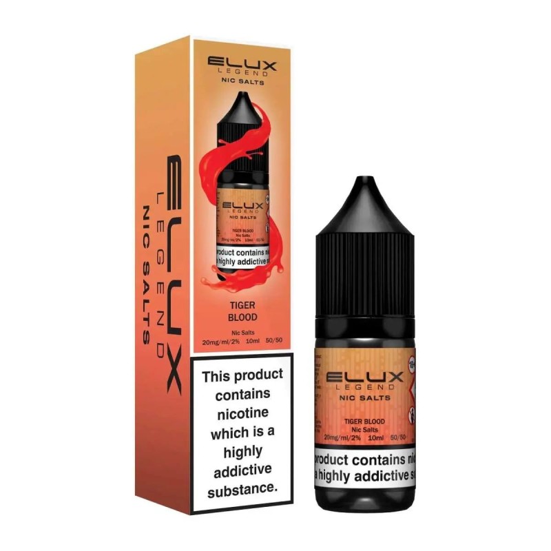 Liquid Elux Legend Nic Salts 10ml - Tiger Blood 20mg | Eliq Vapoteur