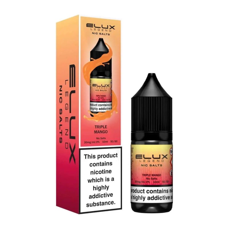 Liquid Elux Legend Nic Salts 10ml - Triple Mango 20mg | Eliq Vapoteur