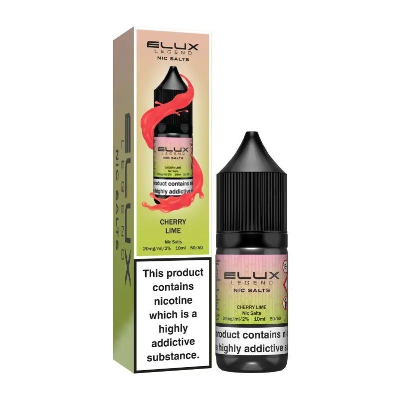 Liquid Elux Legend Nic Salts 10ml -  Cherry Lime 20mg | Eliq Vapoteur