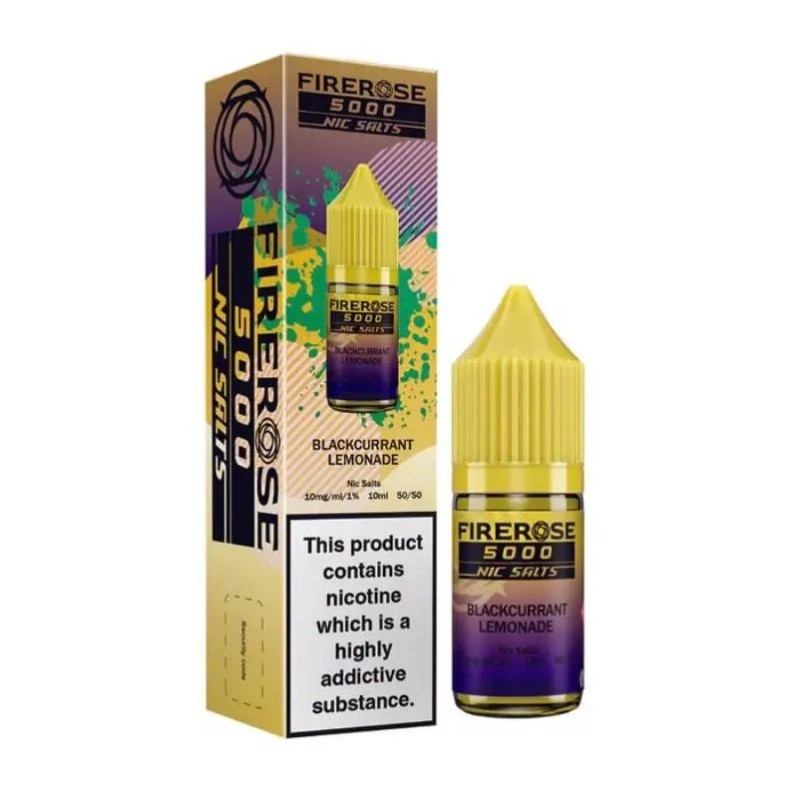 E-liquide FireRose 5000 Sels de Nicotine 10ml - Cassis Limonade 20mg | EliqVapoteur