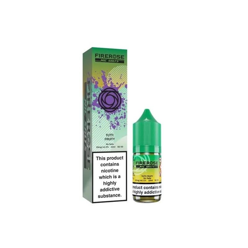 Liquid FireRose 5000 Nic Salts 10ml - Tutti Fruity 20mg | Eliq Vapoteur