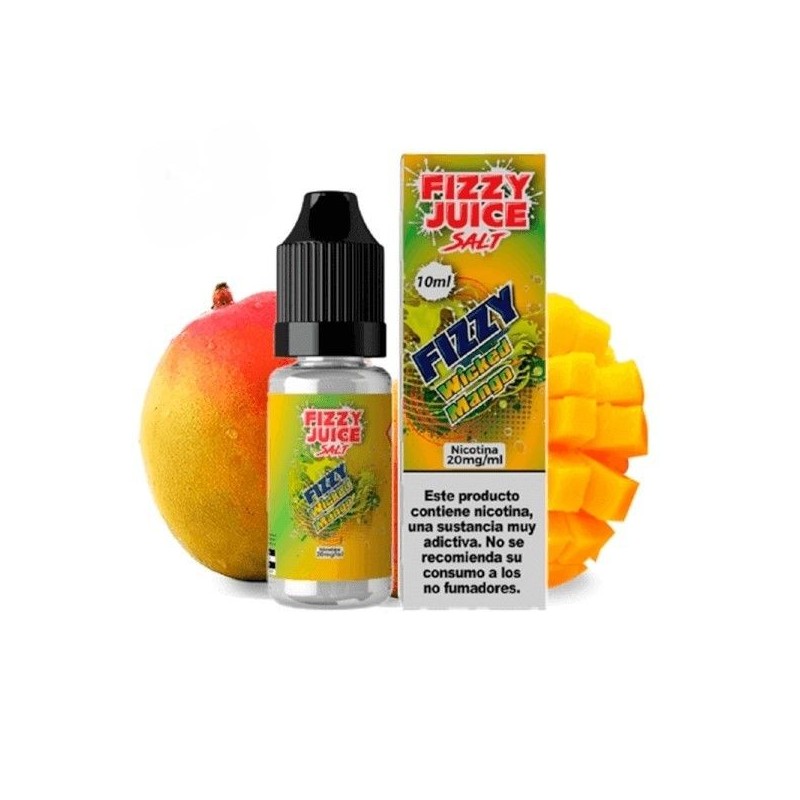 Liquid Fizzy Juice Salts 10ml - Wicked Mango 20mg | Eliq Vapoteur