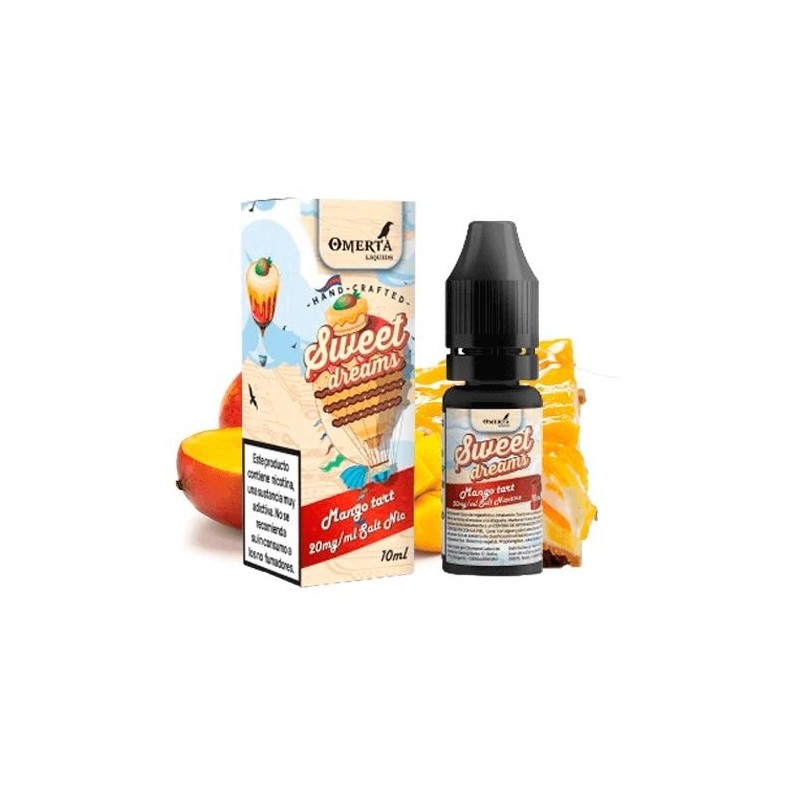 Liquid Omerta Sweet Dreams Salts 10ml - Mango Tart 20mg | Eliq Vapoteur