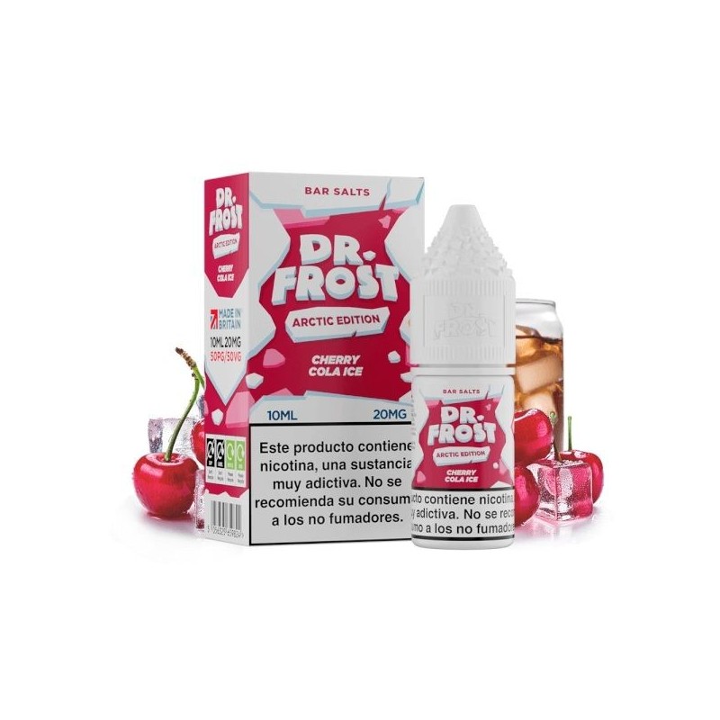 Liquid Dr Frost Salts 10ml - Cherry Cola Ice 20mg | Eliq Vapoteur