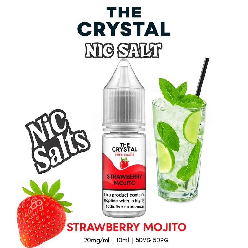 Liquid Crystal Promax Salt 10ml - Strawberry Mojito 20mg | Eliq Vapoteur