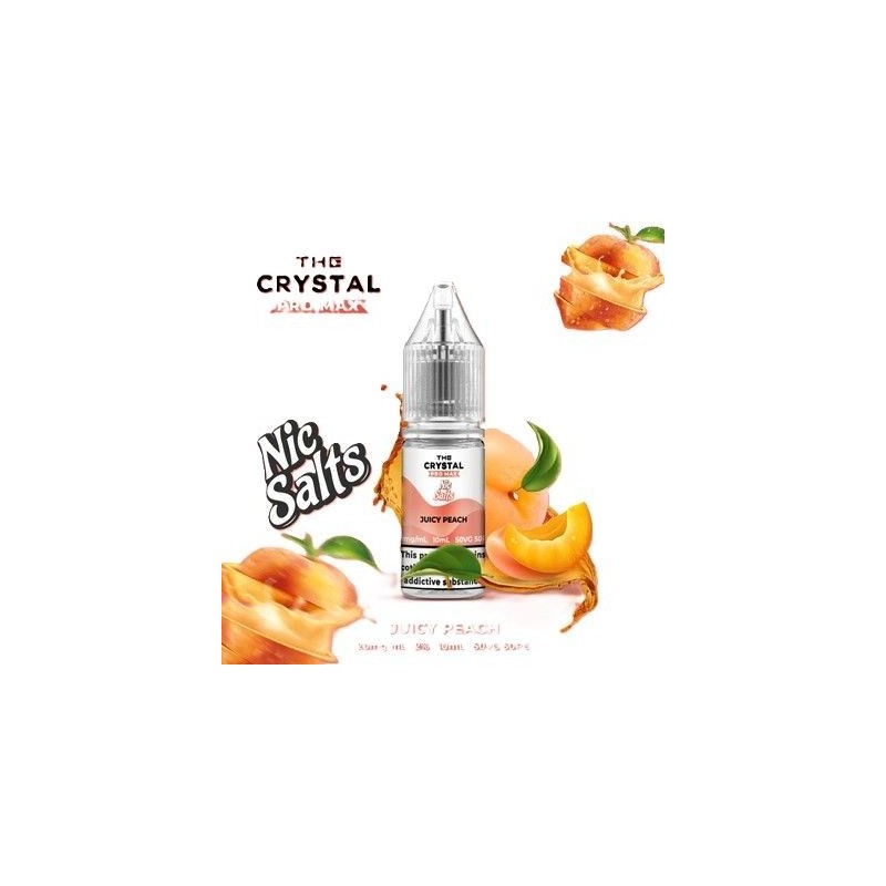 Liquid Crystal Promax Salt 10ml - Juicy Peach 20mg | Eliq Vapoteur