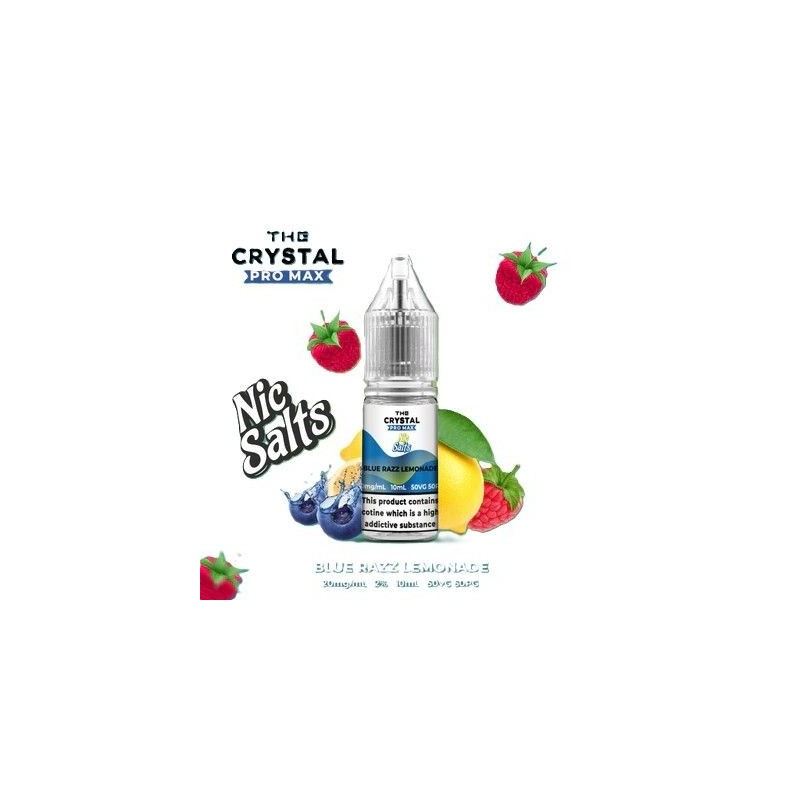 Liquid Crystal Promax Salt 10ml - Blue Razz Lemonade 20mg | Eliq Vapoteur