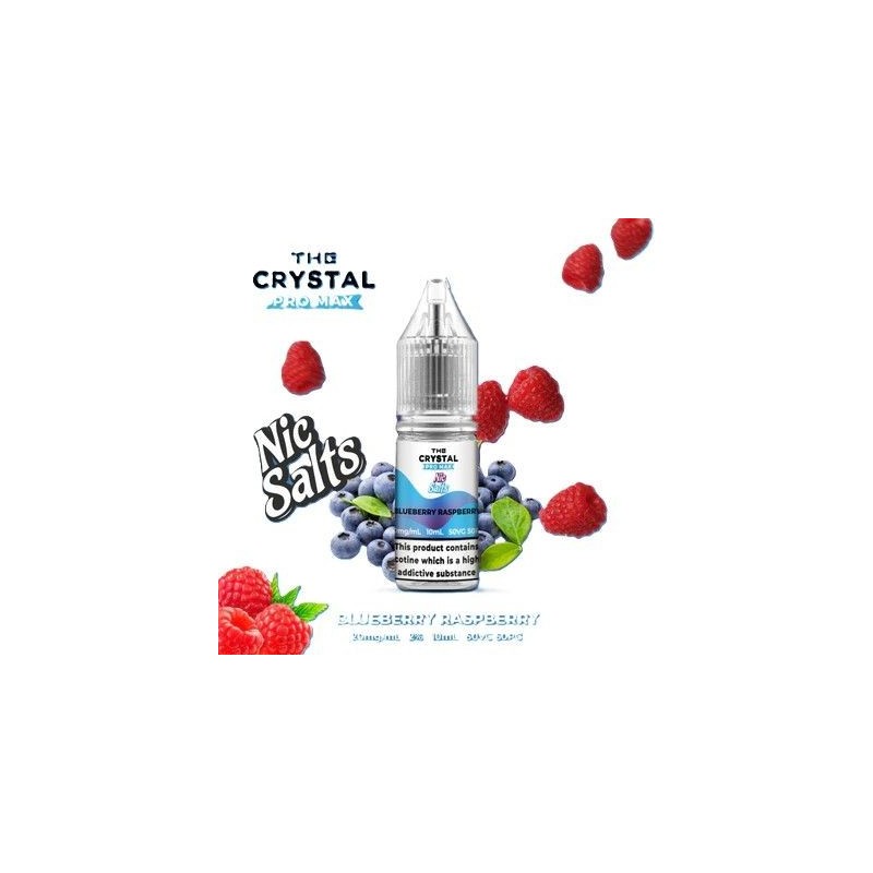 Liquid Crystal Promax Salt 10ml - Blueberry Raspberry 20mg | Eliq Vapoteur