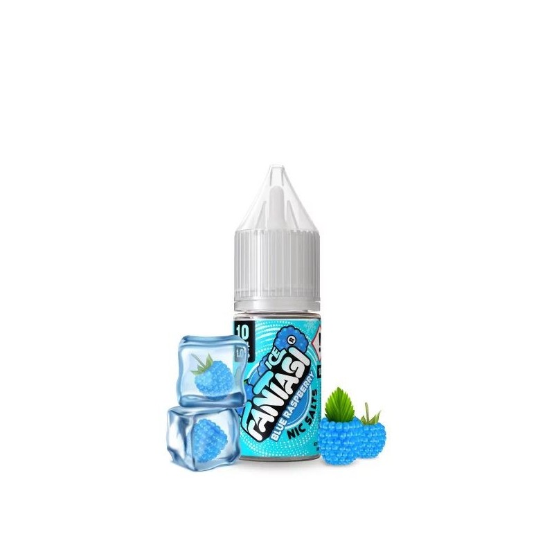 Liquid Fantasi Nic Salts 10ml - Framboise Bleue Glacée 20mg | Eliq Vapoteur