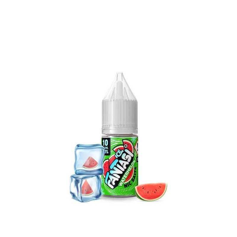 Liquid Fantasi Nic Salts 10ml - Pastèque Glacée 20mg | Eliq Vapoteur