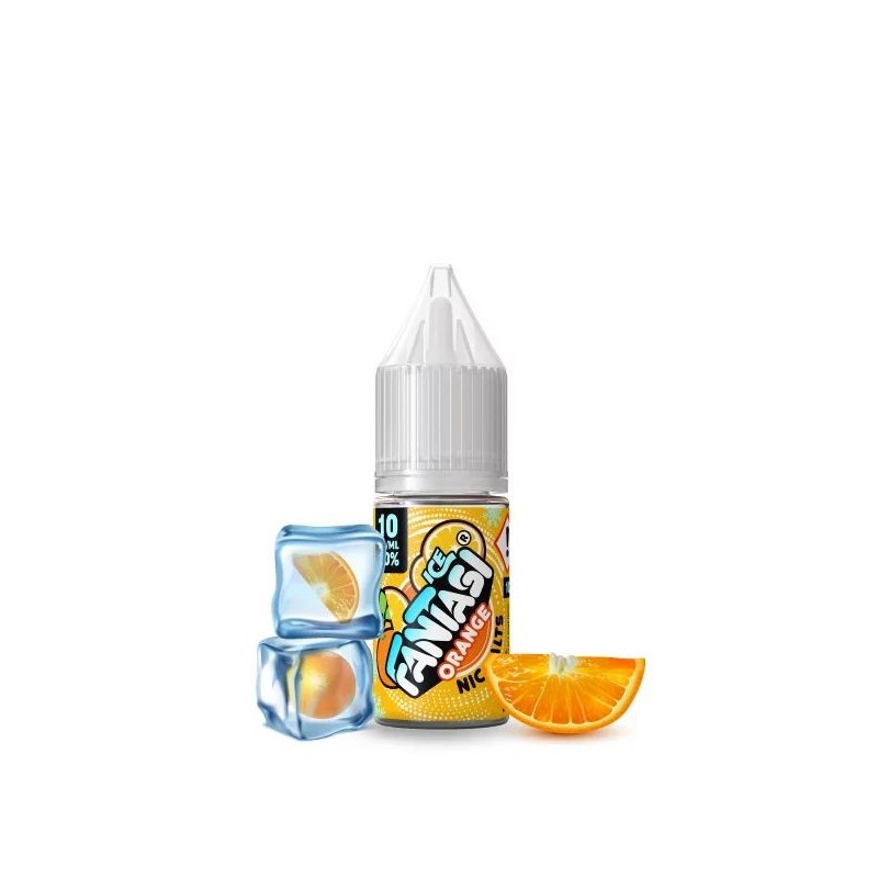 Liquid Fantasi Nic Salts 10ml - Orange Ice 20mg | Eliq Vapoteur