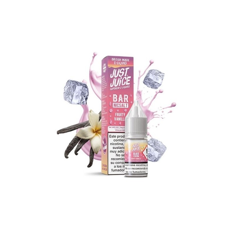 Liquid Just Juice Bar Salt 10ml - Fruity Vanilla 20mg | Eliq Vapoteur