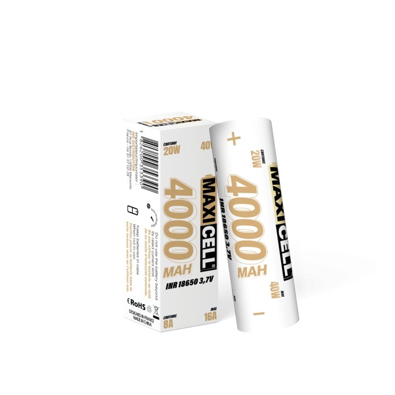 Accumulateur Maxicell INR 18650 16A 4000mAh | Eliq Vapoteur