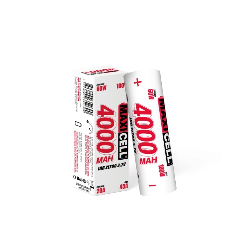 Akumulator Maxicell INR 21700 45A 4000mAh | Eliq Vapoteur