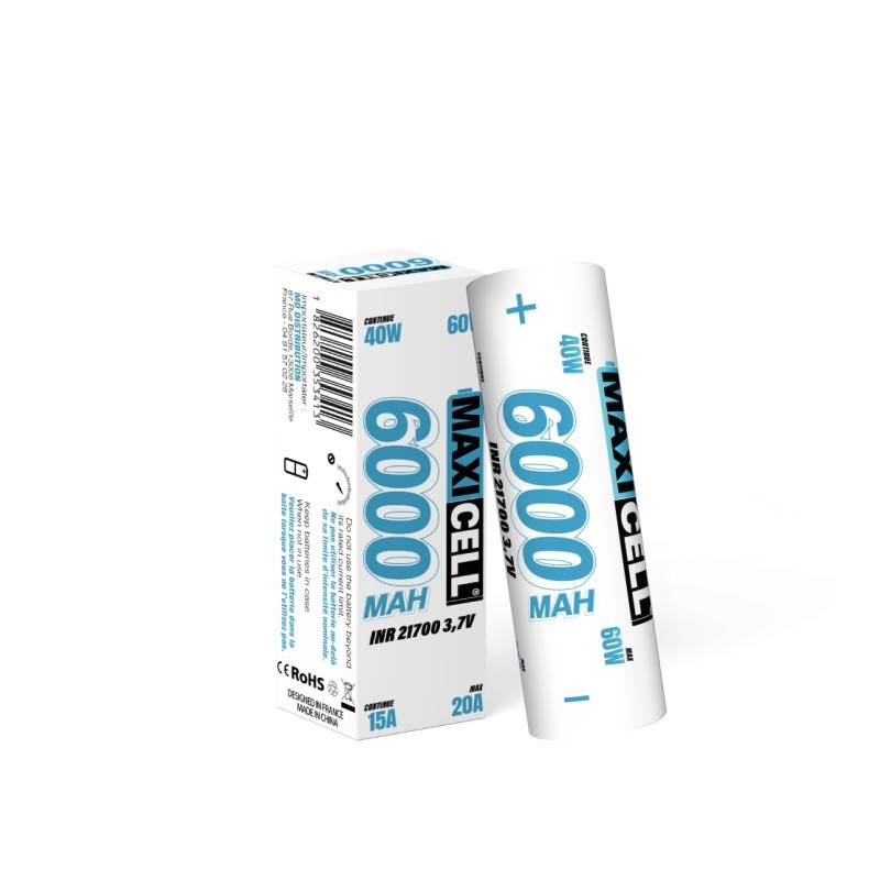 Maxicell INR 2170 20A 6000mAh Battery | Eliq Vapoteur