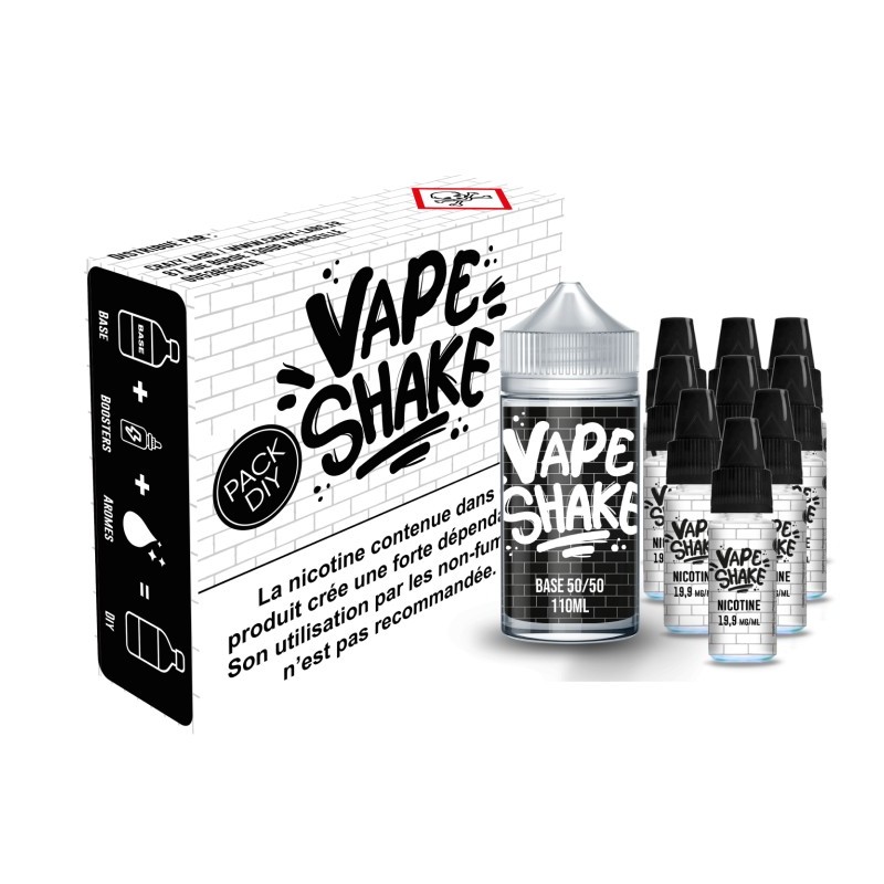 Vape Shake Pack Diy - 9MG 50/50 200ML | Eliq Vapoteur