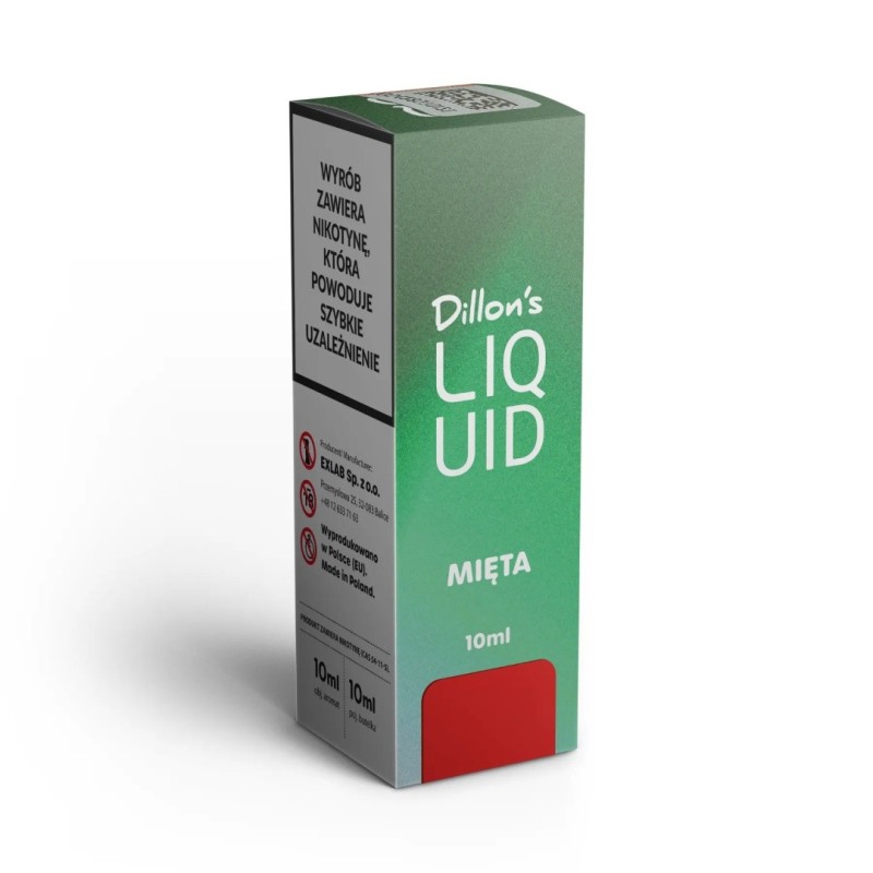 Liquid Dillon's 10ml - Mint 20MG | Eliq Vapoteur