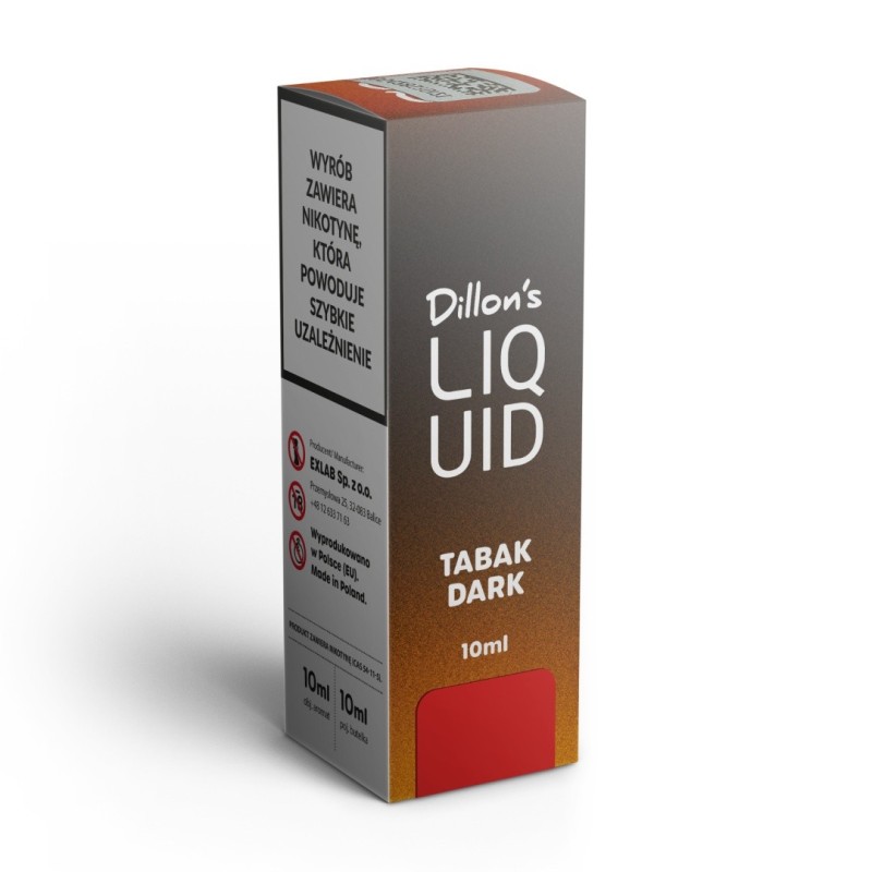 Liquid Dillon's 10ml - Tabak Dark 12MG | Eliq Vapoteur
