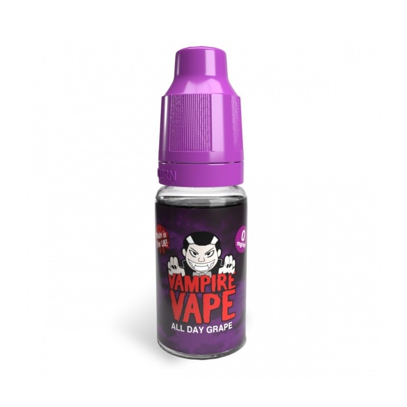 Liquid Vampire Vape 10ml - All Day Grape 12mg | Eliq Vapoteur