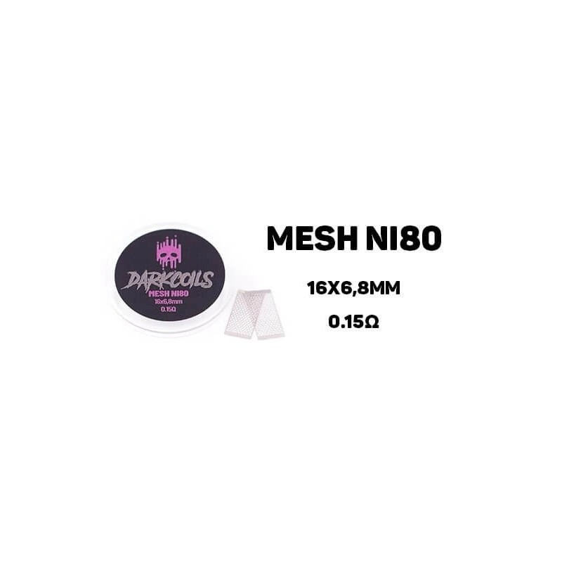 Siatka DARK COILS - MESH NI80 16x6.8mm 0.15ohm (2szt) | Eliq Vapoteur