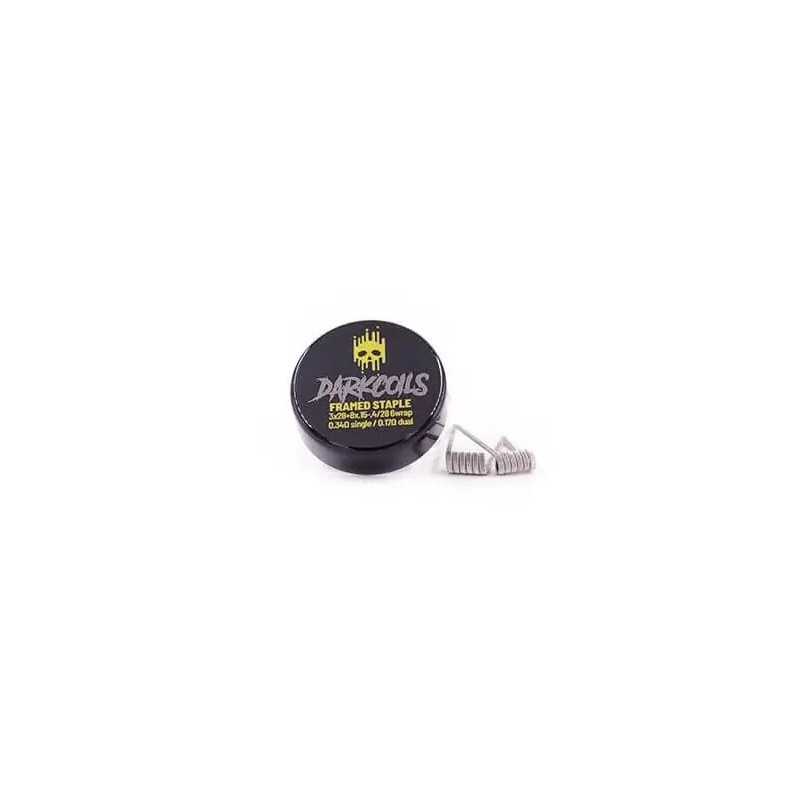 Grille DARK COILS - STAPLE ENCADRÉ 0,17 OHM (2PCS.) | Eliq Vapoteur
