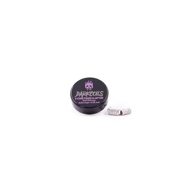 Dark Coils - Clapton Fusionné 3-Cœurs Ni80 0.13 OHM (2 pcs.) | EliqVapoteur
