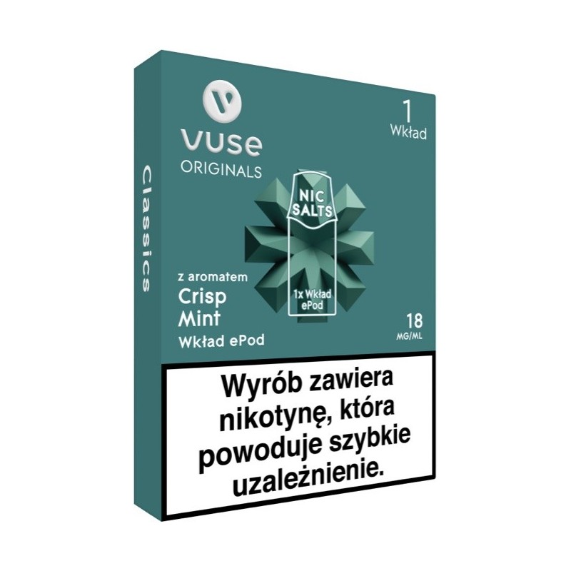 Vuse ePod Crisp Mint 18mg/ml (1 pce) | EliqVapoteur