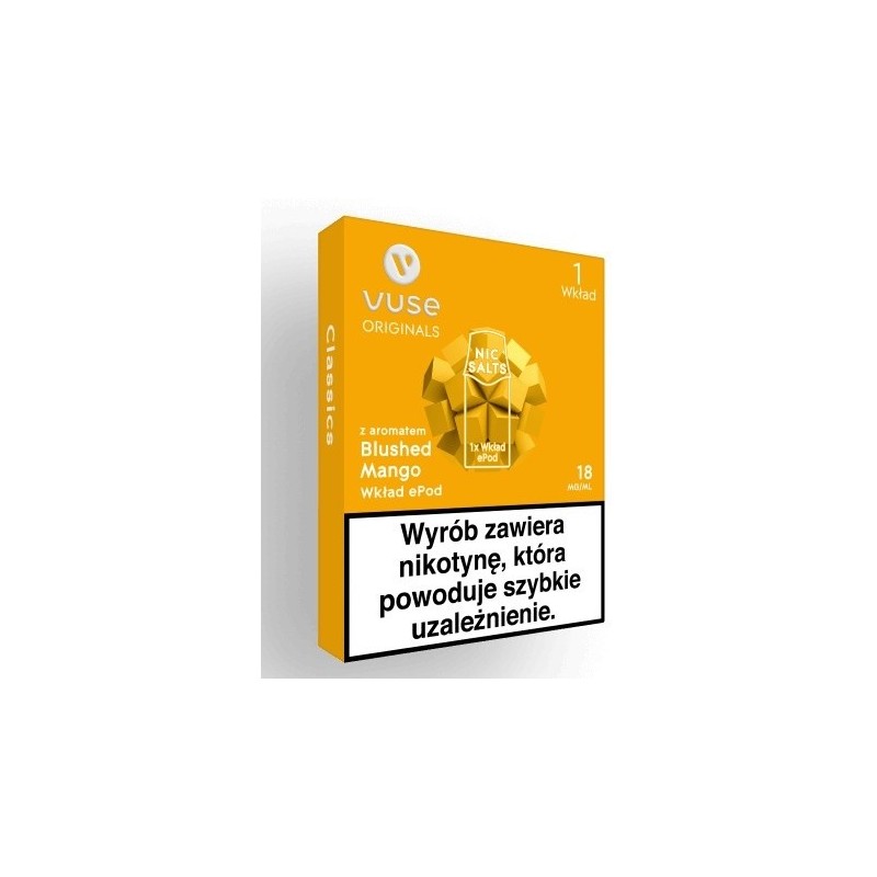 Vuse ePod Blushed Mango 18mg /ml (1 szt.) | Eliq Vapoteur