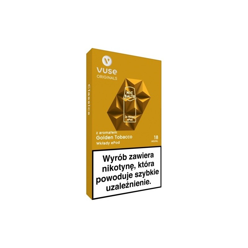 Vuse ePod Golden Tobacco 12mg /ml (2 szt.) | Eliq Vapoteur