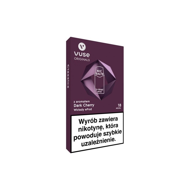Vuse ePod Cerise Noire 18mg/ml (2 pcs) | Eliq Vapoteur