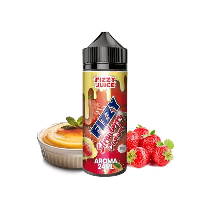 Longfill Fizzy Juice 24/120ml - Strawberry Custard | Eliq Vapoteur