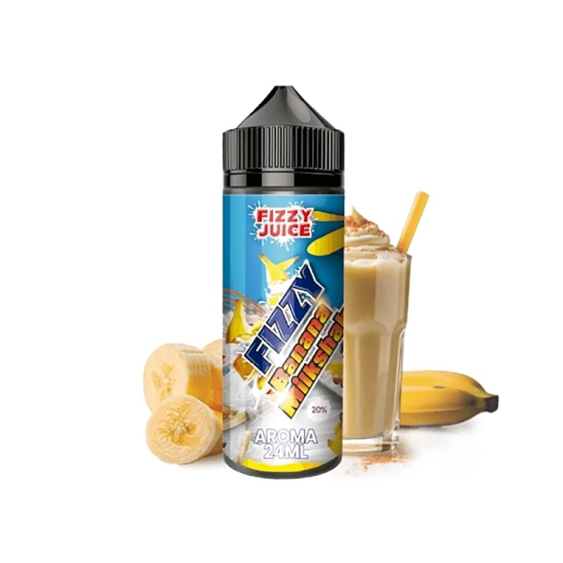 Longfill Fizzy Juice 24/120ml - Banana Milkshake | Eliq Vapoteur