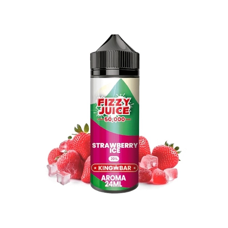 Longfill Fizzy Juice King Bar 24/120ml - Strawberry Ice | Eliq Vapoteur