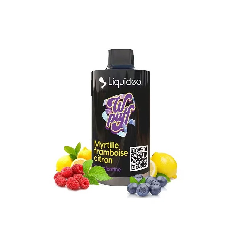 Wkład Wpuff by Liquidéo 12ml - Myrtille Framboise Citron 0mg | Eliq Vapoteur