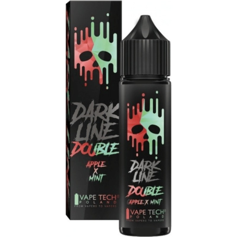 Longfill DARK LINE Double 8/60ml - Apple Mint (A25) | Eliq Vapoteur