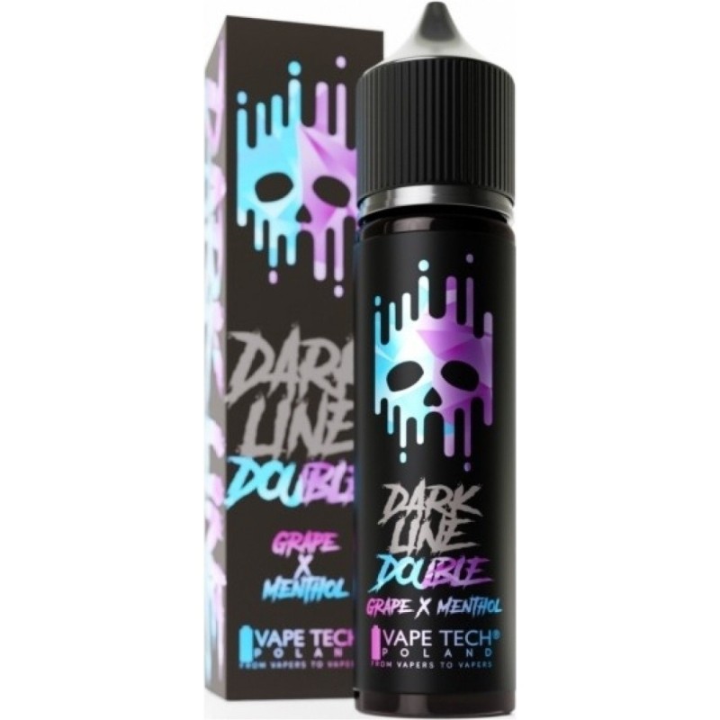 Longfill DARK LINE Double 8/60ml - Grape Menthol (A25) | Eliq Vapoteur