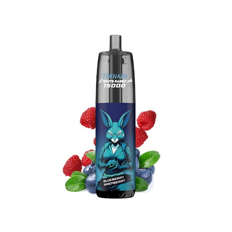Tornado X White Rabbit 15000 Puffs – Myrtille Framboise 10mg | Eliq Vapoteur