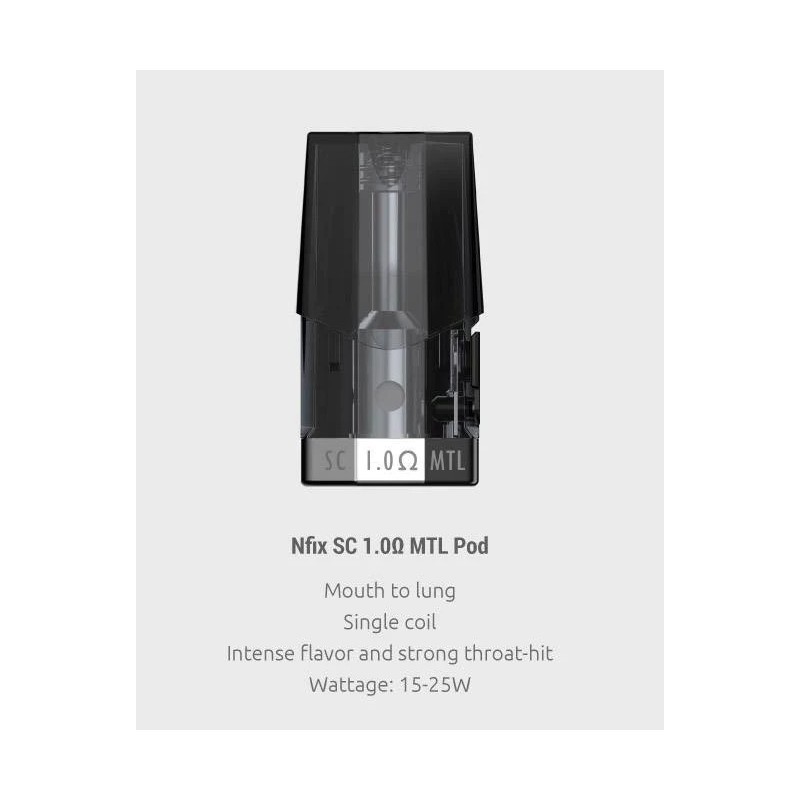 Cartridge Smok - Nfix SC MTL 3ml 1.0ohm | Eliq Vapoteur