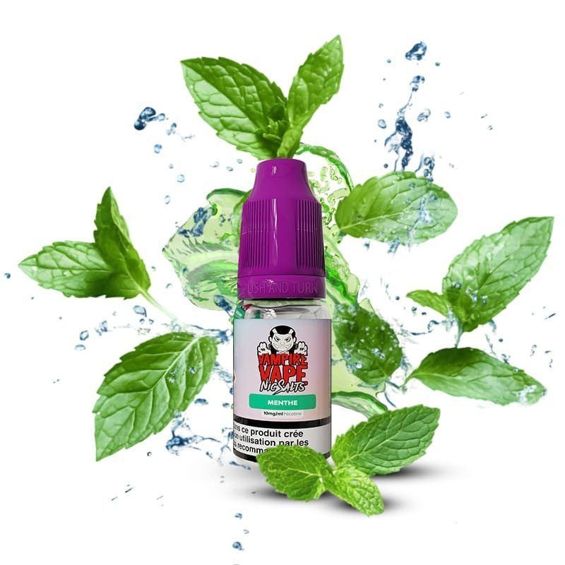 Liquid Vampire Vape NicSalts 10ml - Menthe 20mg | Eliq Vapoteur