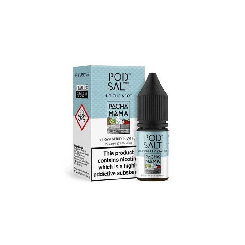 Liquid Pod Salt Nexus - Strawberry Kiwi Ice - 10ml - 20mg | Eliq Vapoteur