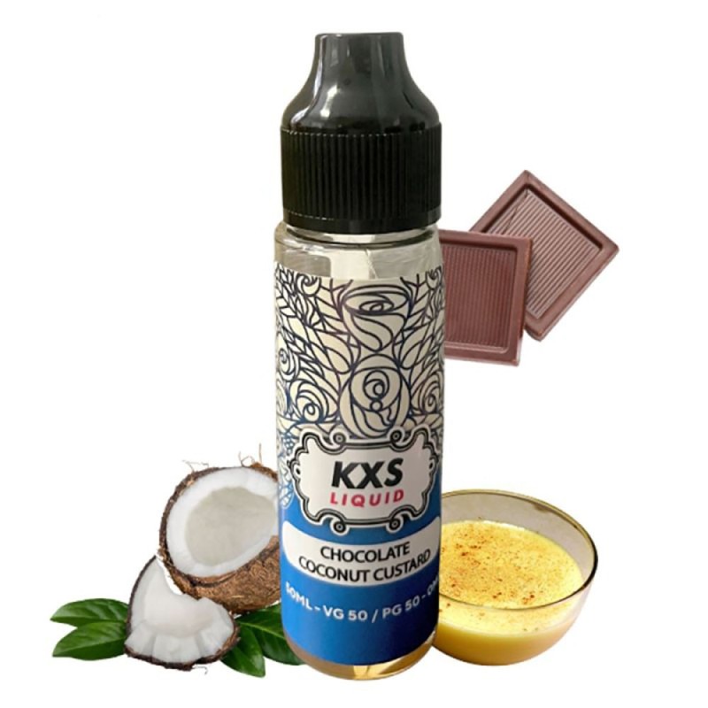 Premix KXS - Chocolate Coconut Custard 50/75ml | Eliq Vapoteur