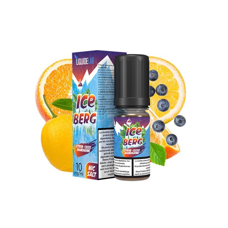 Liquid Iceberg O'J Lab 10ml - Citron Cassis Mandarine 20mg | Eliq Vapoteur