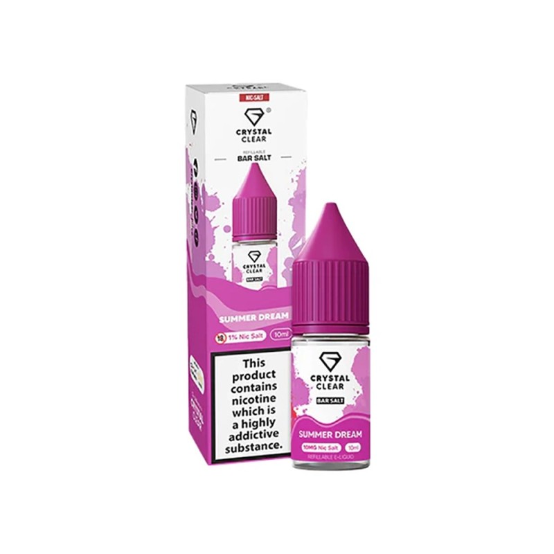 Liquid Crystal Clear Salts 10ml - Summer Dream 20mg | Eliq Vapoteur