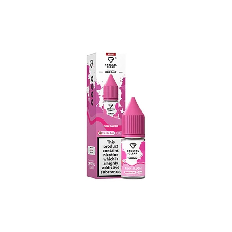 Liquid Crystal Clear Salts 10ml - Pink Slush 20mg | Eliq Vapoteur