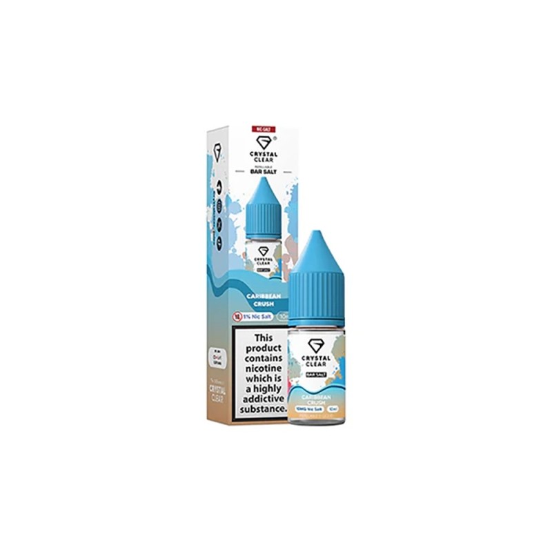Liquid Crystal Clear Salts 10ml - Caribbean Crush 20mg | Eliq Vapoteur