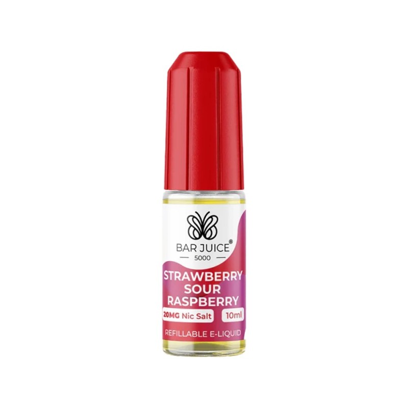 Liquid Bar Juice 5000 10ml - Strawberry Sour Raspberry 20mg | Eliq Vapoteur