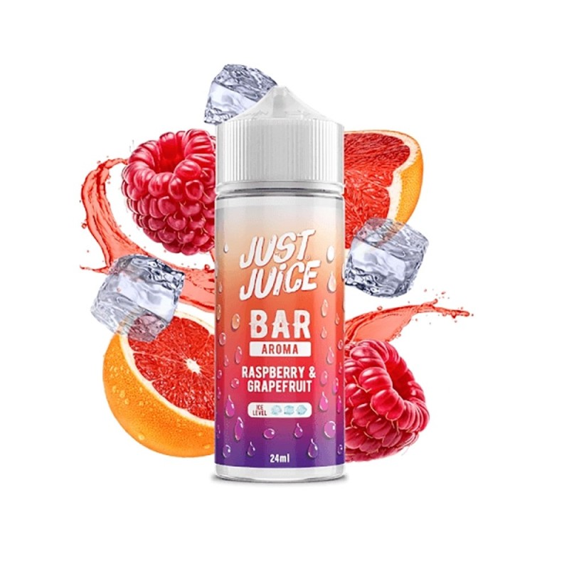 Longfill Just Juice Bar 24/120ml - Raspberry Grapefruit | Eliq Vapoteur